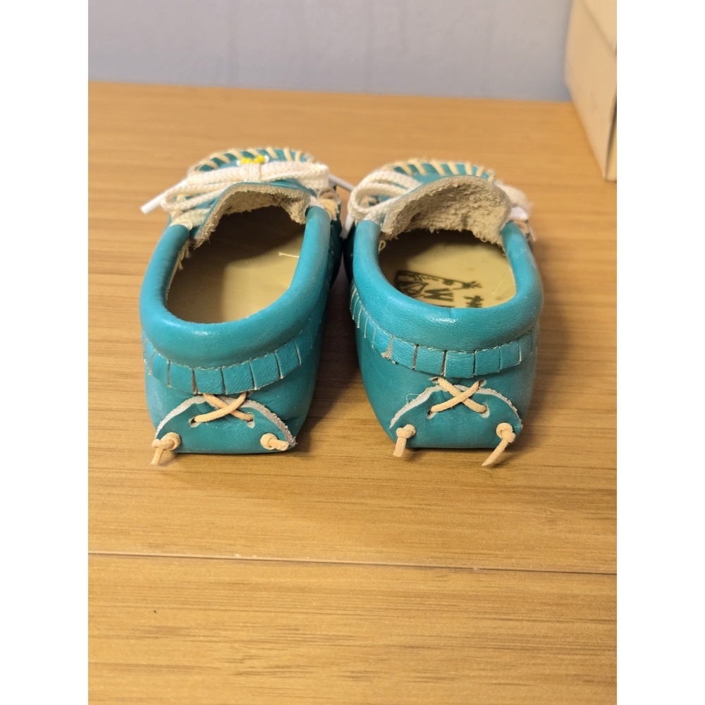 Vintage J.L. Coombs Wigwam Size 3 Toddler Moccasins With Original Box. NEW - Picture 4 of 11